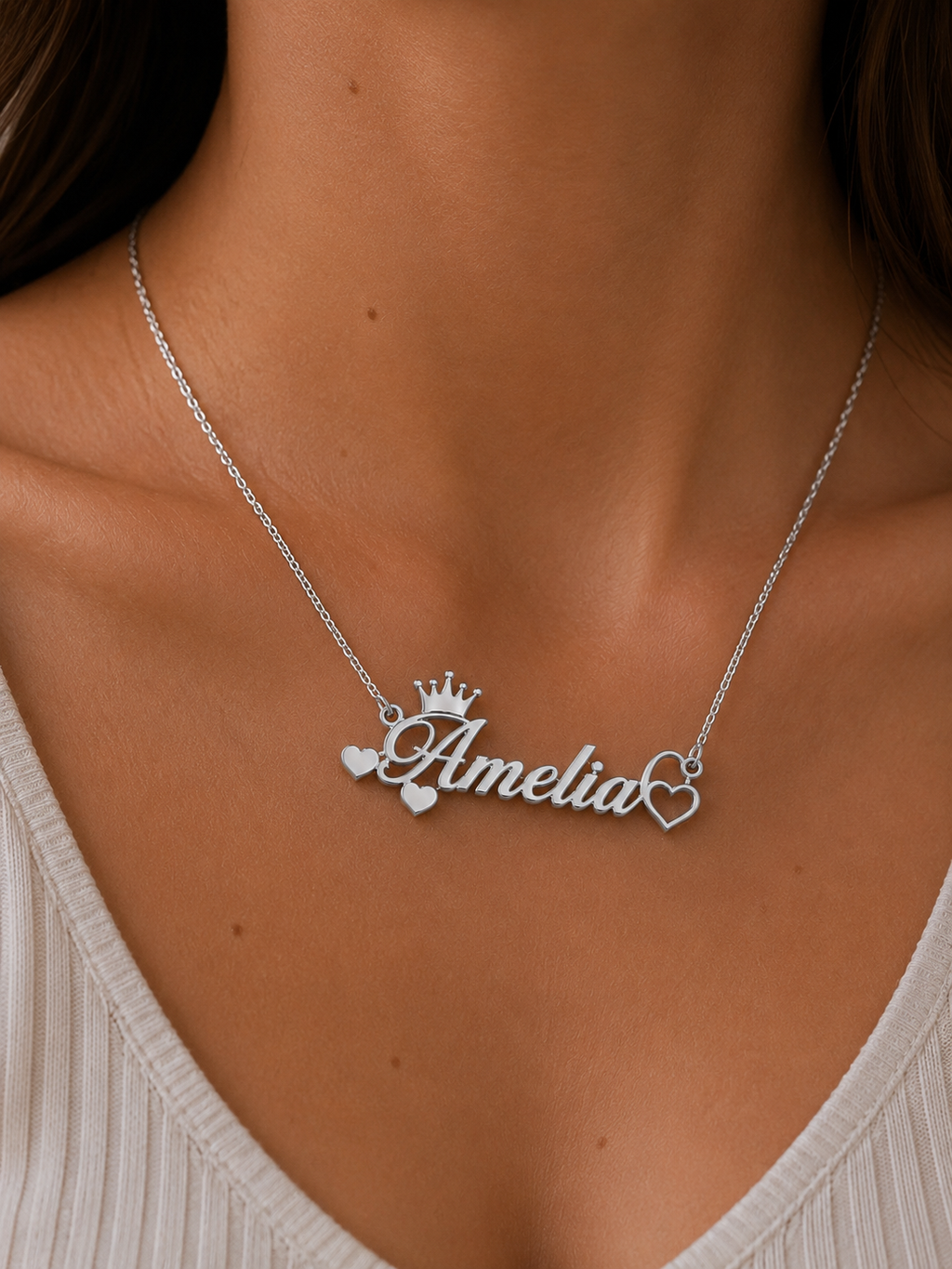 Collier reine de coeur