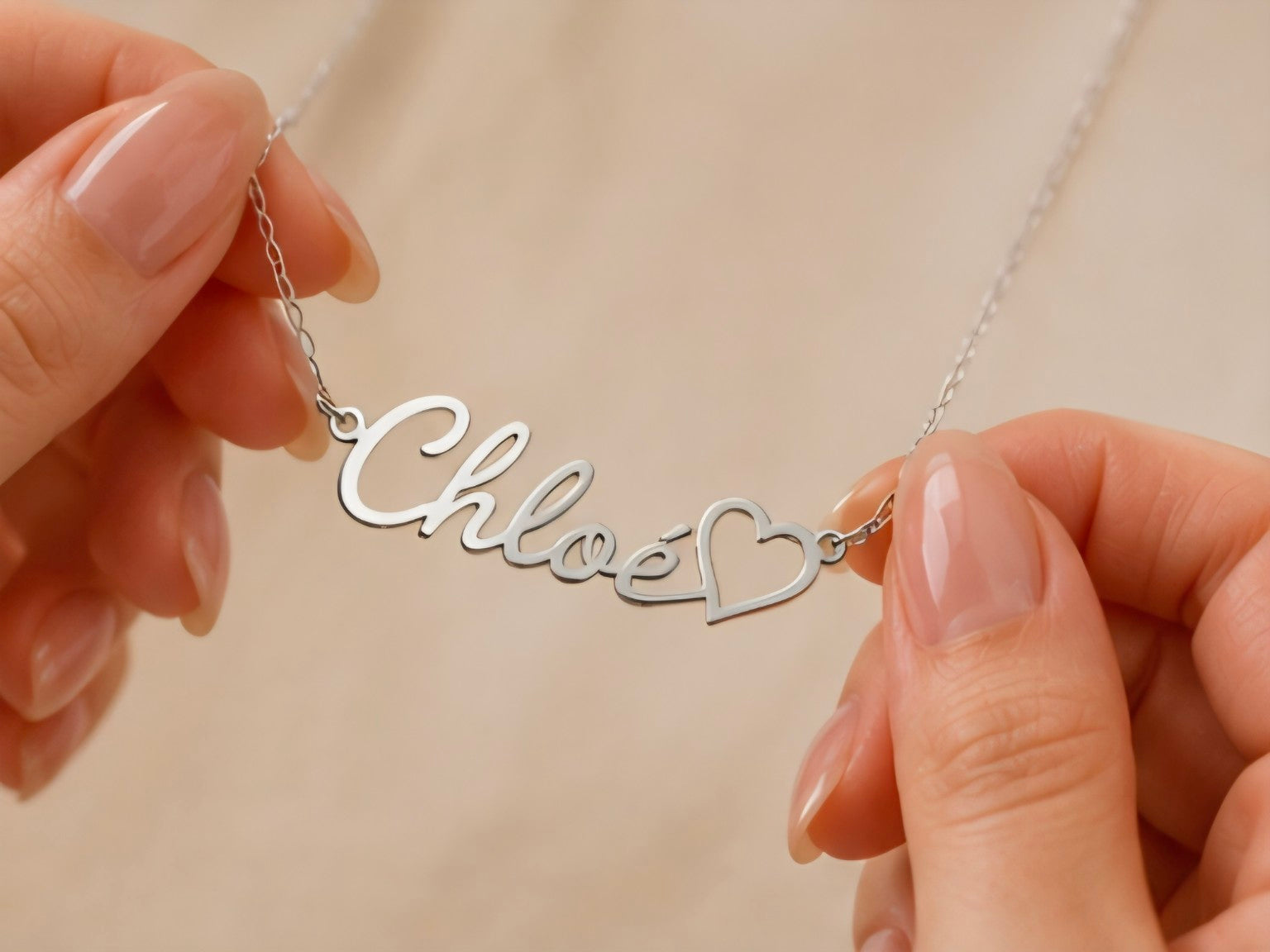Collier coeur simple